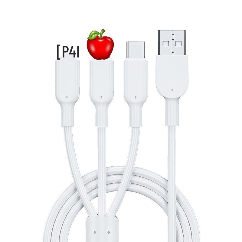3-in-1 Multi-Function Fast Charging USB Cable for Apple, Android, and Type-C Devices