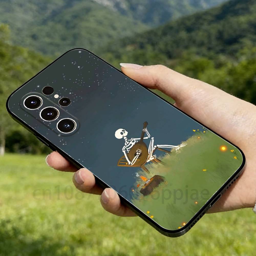 

Skeleton Lute Phone Case For Samsung GalaxyA53,51,72,73,31,30,42 Ultra Protective Phone Shell SamsungA30S