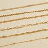 Multi-piece Set Bohemian Vacation & Simple Style Stackable Vegan Chain for Women Summer Anklet Plated 18K Gold Silver Hypoallerg