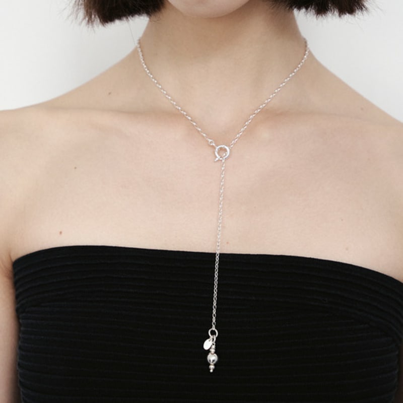 Dazzling Club Silver Vase Necklace(925 SILVER)
