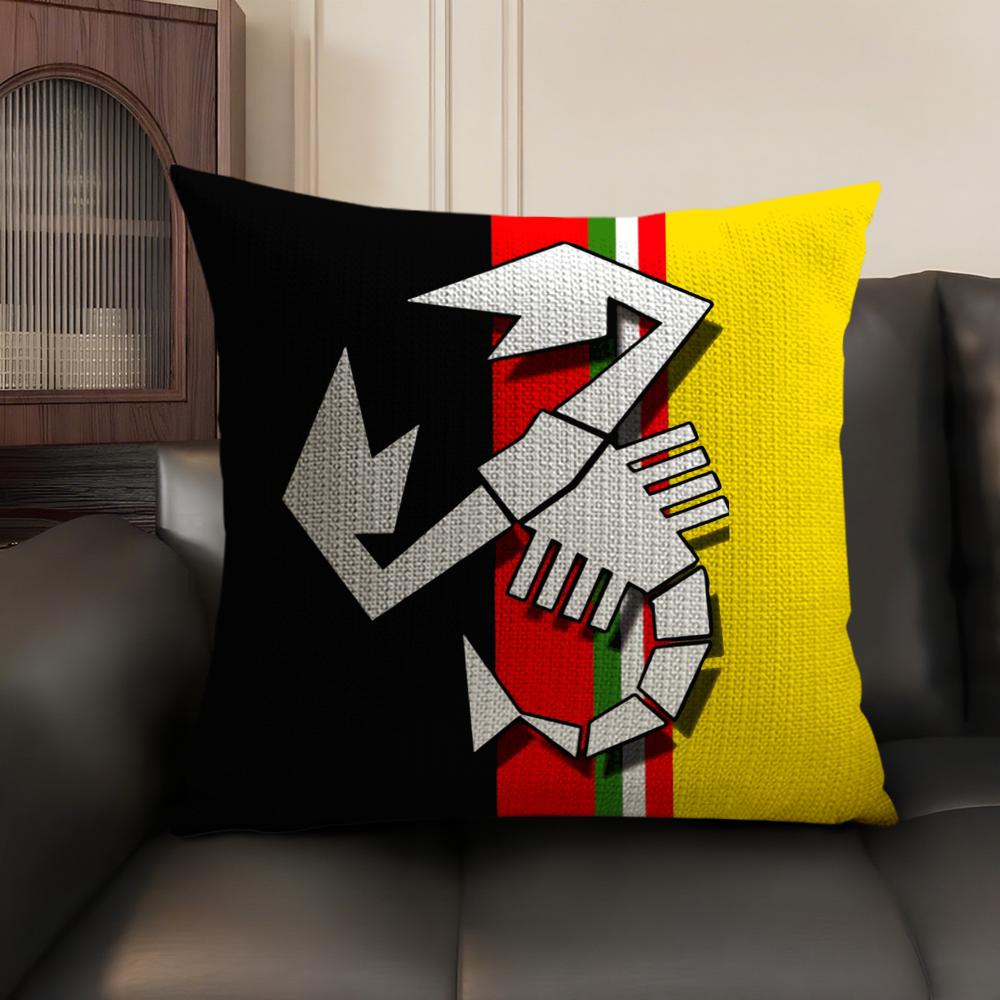 Brand AAbarth Scorpion Cushion Cover Natural Linen Organic Fabric DoubleSided Printing Sofa Home Decor Gift Pillow Case