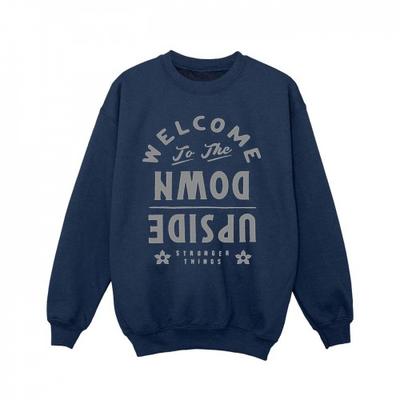 Netflix Girls Stranger Things Welcome To Upside Down Sweatshirt