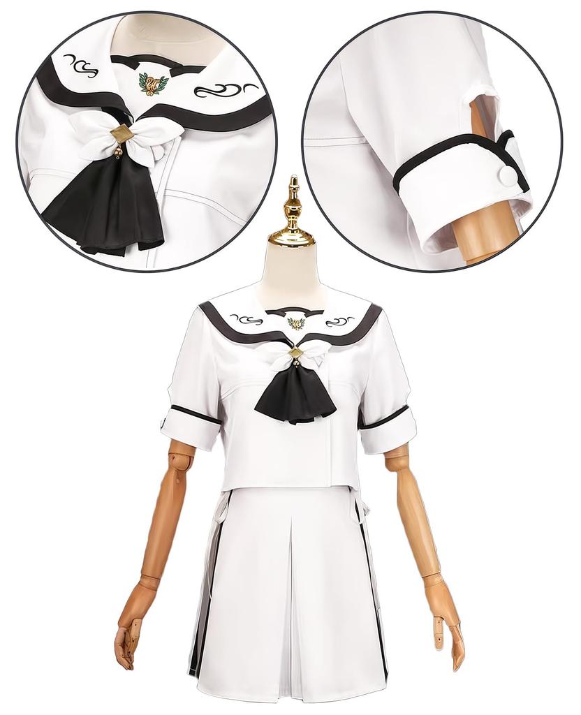 Summer Pockets Cosplay Shiroha Naruse Cosplay JK Uniform Costume [NOKIJP] Costume, (Shiroha Naruse, XS)