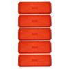 5Pcs Plastic Rectangular Plant Tray Base Light Brown Flowerpot Water Catcher Drip Saucer Planter Tray Indoor Outdoor Accessory