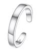 FOCALOOK Silver 926 Toe Ring with Adjustable Zirconia, Hypoallergenic, Rust-Resistant, and Can Be Worn All the Time