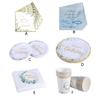 Party Theme Disposable Tablewares Paper Cups Plate Tablecloths Dishes