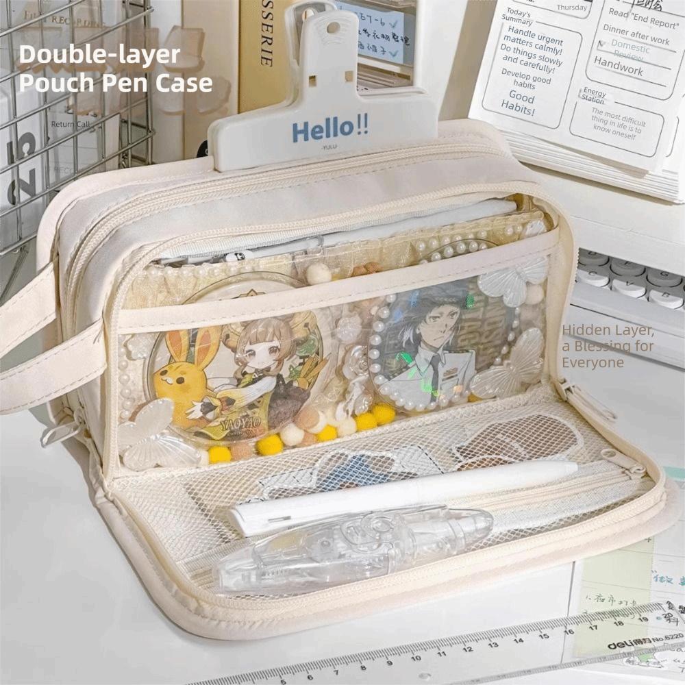 Double Layered Stationery Organizer Five Layers Storage Bag Classified Storage Pen Case  Teen Girl