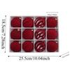 12pcs Plastic Christmas Balls Pendants Shatterproof Xmas Tree Hanging Balls  Holiday Party