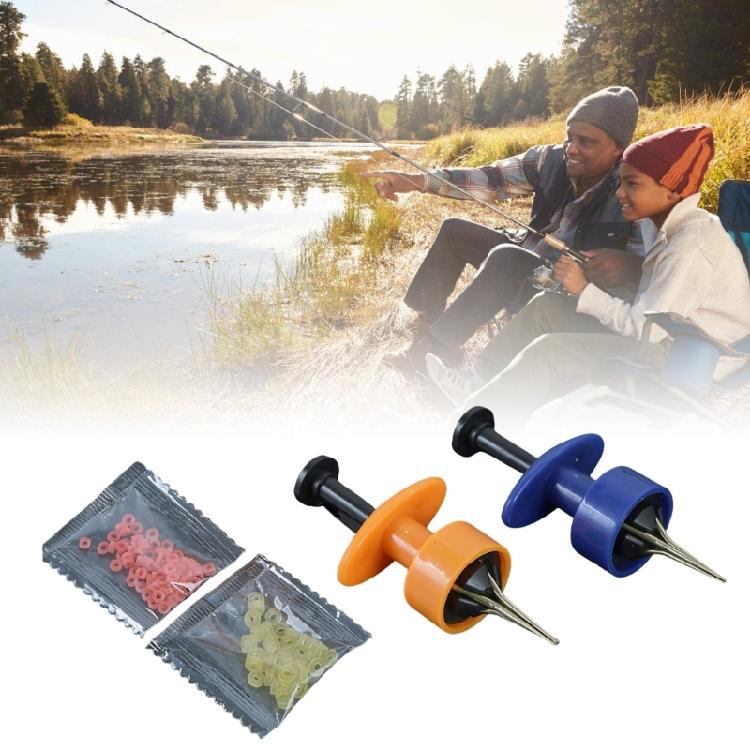 Accessori da Pesca Fascettatura Terminali da Pesca a Fondo Strumento Fascettatore per Pellet con Fascette Esca Pellet Fascettatore