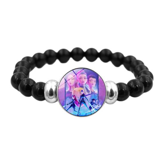 Yousheng Korean Pop Beaded Bracelet Anime Inspired Fashion Bracelet Colorful Beads Bracelet for Women Men Girls Boys Fans