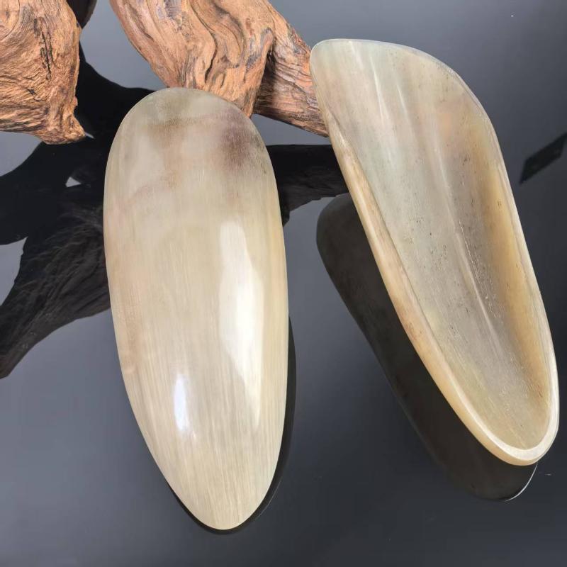1Pcs Natural Buffalo Horn No Stress Guasha Massage Tool Acupuncture Spa Therapy Gua Sha Massager Scraping Board Beauty Tools