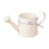 Metal Watering Can with Gingham Ribbon Decorative Garden Watering Pot for Indoor Outdoor Plant Care and Flower Arrangement