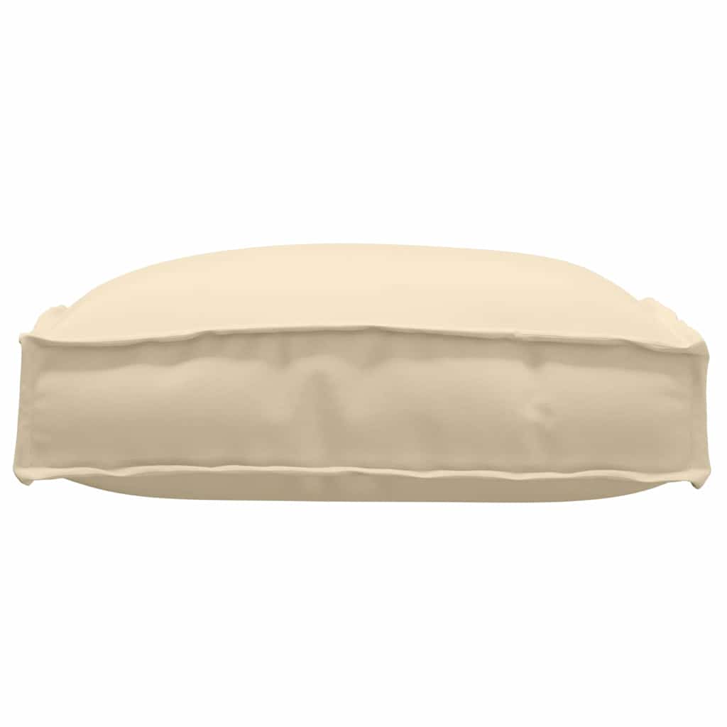 Cushion Set 4 pcs Beige 40 x 40 x 8 cm Oxford Fabric