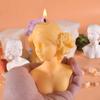 Blindfolded Girl Silicone Candle Mold DIY Rose Human Body Candle Making Aromath Soap Plaster Molds Home Decor Handmade Gifts
