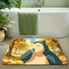 Cute Peeking Pikachu Cartoon Pokemon Soft Absorbent Non-slip Home Bathroom Entryway Floor Doormat Rug
