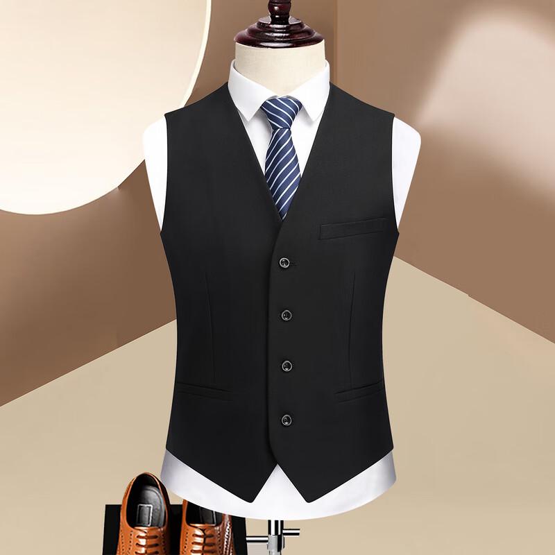ROMON Men's Business Double-Breasted Suit Set