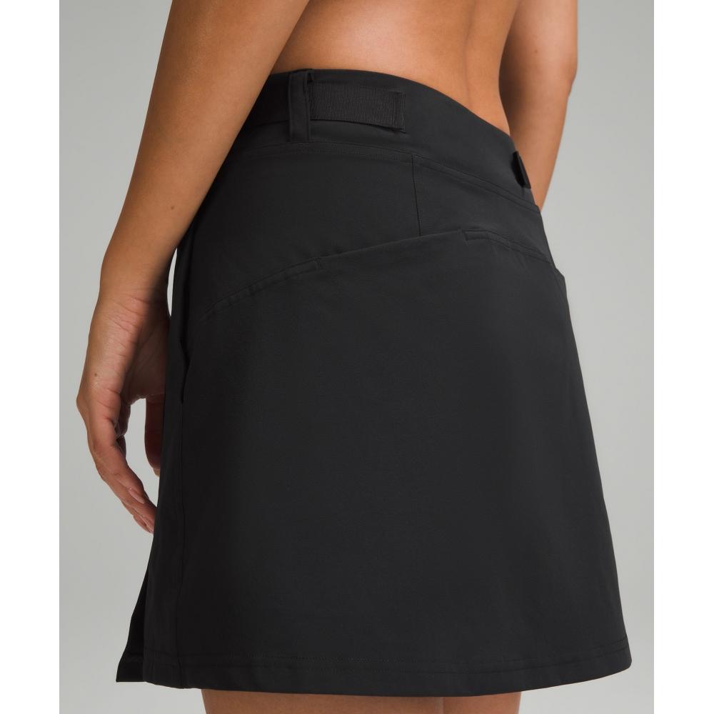 Lululemon Wrap Front Mid Rise Golf Skirt Black