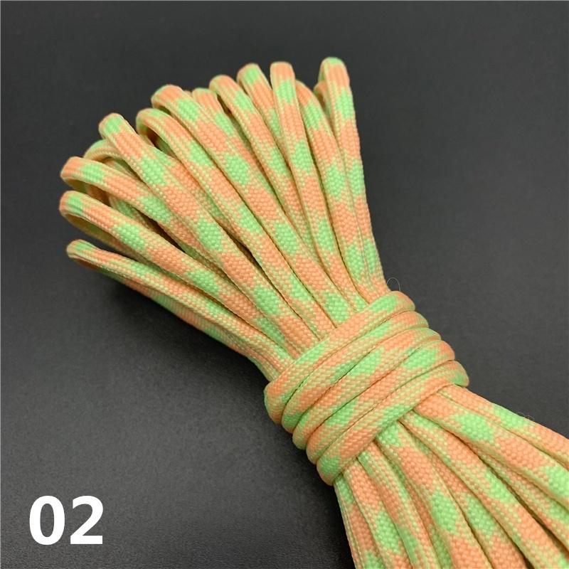 

5 ярдів, 4 мм, 7 ядер, світлова мотузка, нейлоновий шнурок, мотузка для скелелазіння, спорядження для виживання в кемпінгу 02