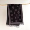Scarf women's autumn and winter new core-spun yarn camellia thousand bird grid double-sided warm shawl versatile decorative cashmere scarf