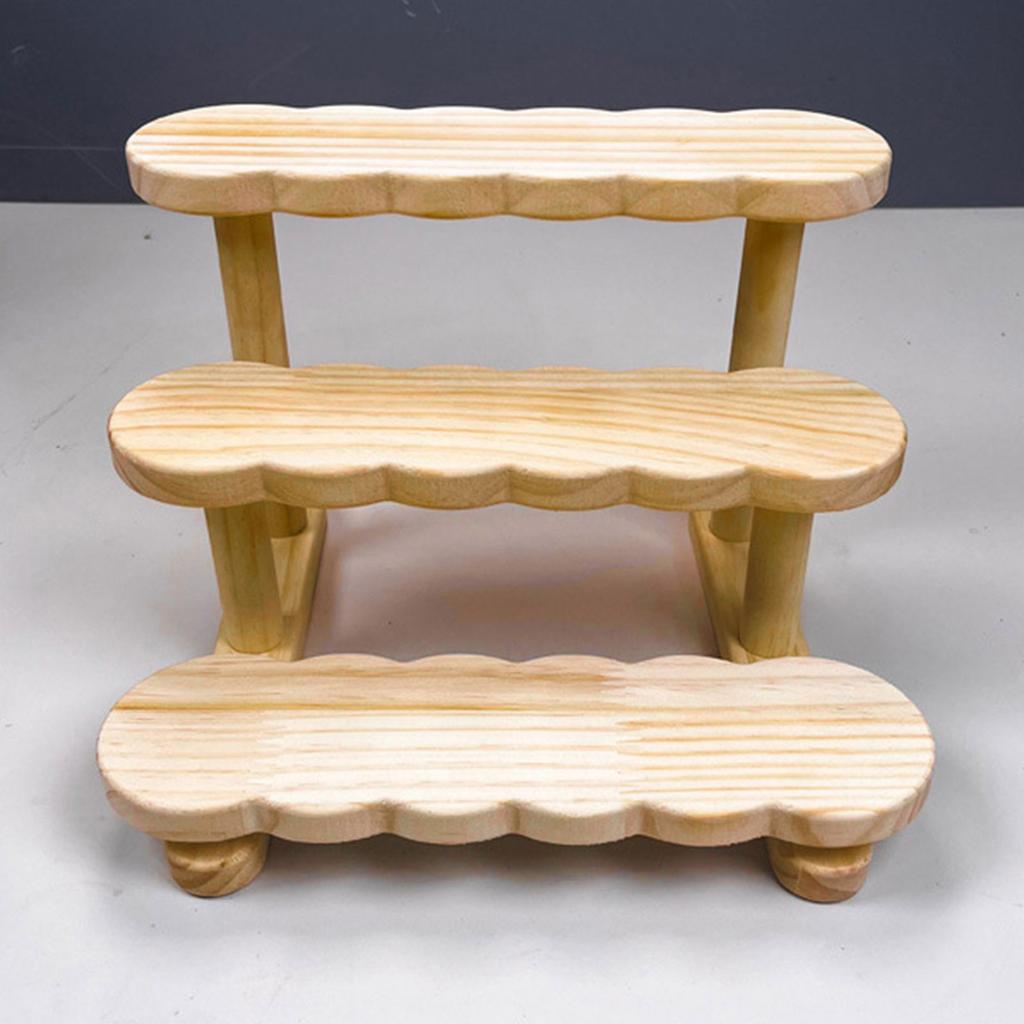 Premium Wood Figurine Display Shelf Stylish Wood Display Unit Presentation Organizers For Enhancing Home Aesthetics