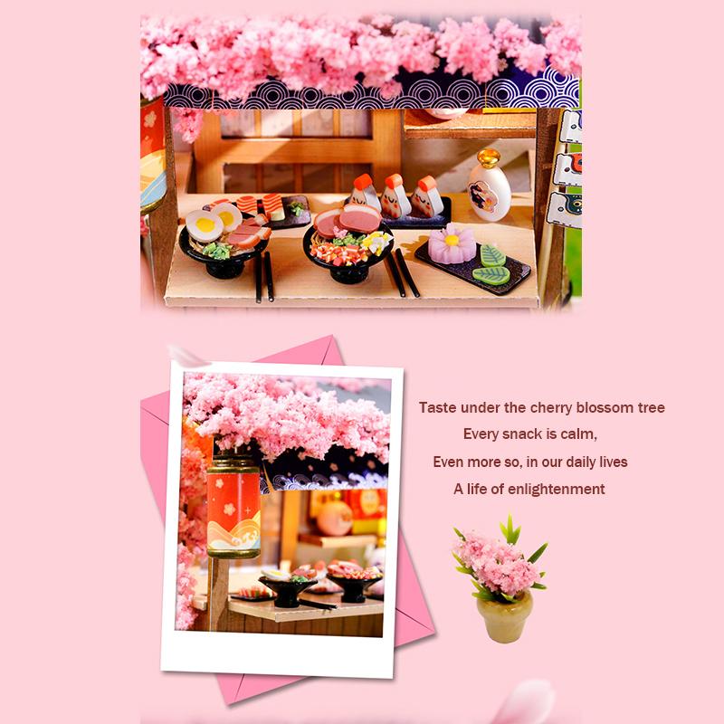 Mini Miniature Doll House DIY Small House Kit Making Room Toys Home Bedroom Decorations With Furniture Wooden Craft DollHouses