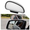 Car Blind Spot Reversing Parking Auxiliary Mirror Waterproof High Defination Glass Convex Rearview Wide Angle Adjustable