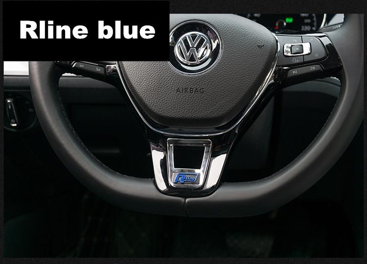 

New New Car Styling Steering Wheel Soft Enamel Emblem for Volkswagen golf 6 golf 7 POLO Tiguan PASSAT B7 TOURAN Scirocco Ac
