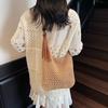 Large capacity woven bag women's summer new versatile shoulder shopping bag high-end seaside beach bag
