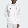 Adidas Track Real Madrid UBP Logo Stand Collar Raglan Long Sleeve Jacket Men Jacket White Light-Gray JN3069