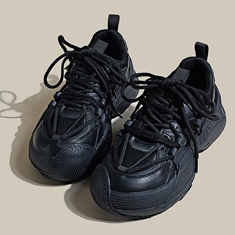 

Кроссовки в стиле ретро с толстой подошвой, уличный стиль, цветовое сочетание, женская обувь, водонепроницаемая, увеличение 2024, новая мода, весна-осень 35