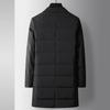 Men's Down Jacket Autumn and Winter Medium and Long Casual 90 White Duck Down Youth Scarf Collar Trench Coat Version Down Jacket