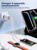Aioneus USB C Charger, 40W 4 Port USB Plug Fast Charger iPhone, Multi Sector PD QC 3.1A Type C Adapter for iPhone   Mini SE, iPad, Samsung Galaxy