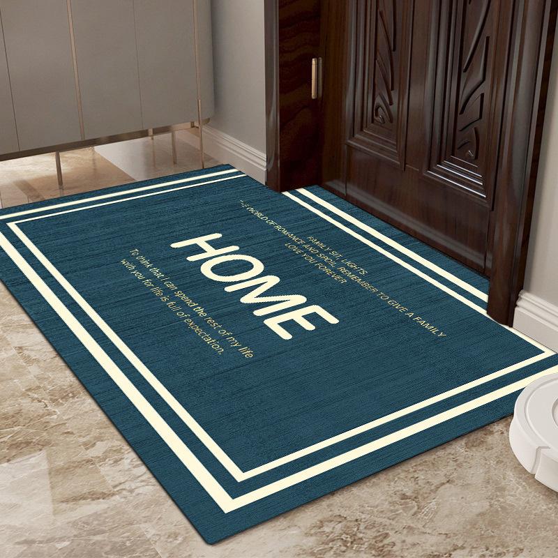 40x60cm Entrance Doormats Nordic Style Modern Anti-slip Water Absorption Bath Mat Household Floor Pads Simple Balcony Small Rugs