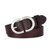 New Genuine Leather Cowhide Belt for Women, Casual and Versatile Pin Buckle Belt, Korean Style Ins Top Layer Jeans Belt for Women