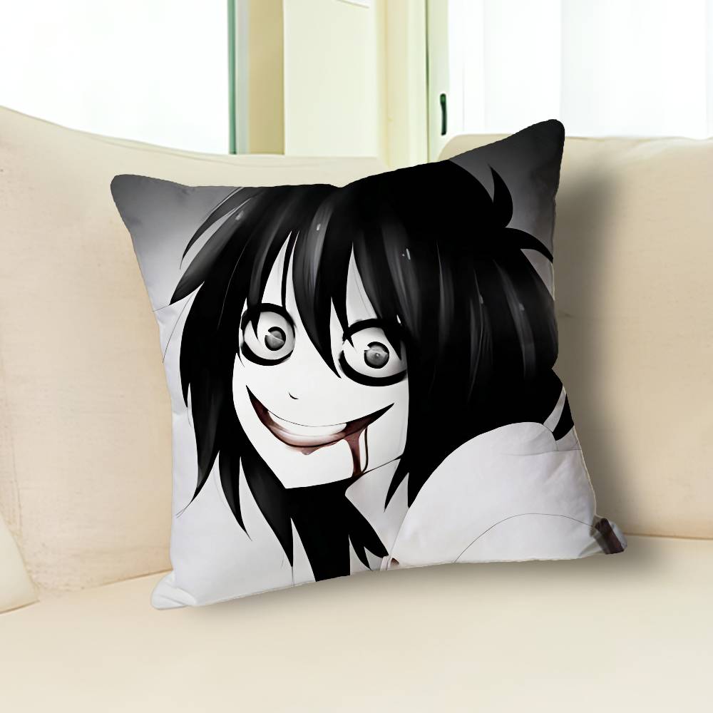 Gruseliger Urbaner Killer J-Jeffs-S Promi-Merchandise All-Match Bedruckte Kissenhülle Sofa Auto Büro Zimmerdekoration Schutz