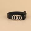 Waist Decoration Fashion Versatile Leather Stylish Belt Casual Luxury Design Slide Buckle Belt Simple Waistband For Women Girl