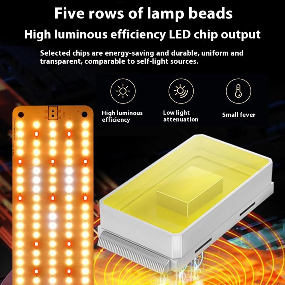 12V 4-Panel Plant Seedling Growth Light 6 Brightness Plant Shelf Fill Light,EU Plug