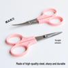 Handmade Clay & Resin Scissors Set: Bent Tip & Straight Tip, Ideal for Paper Cutting & Embroidery.