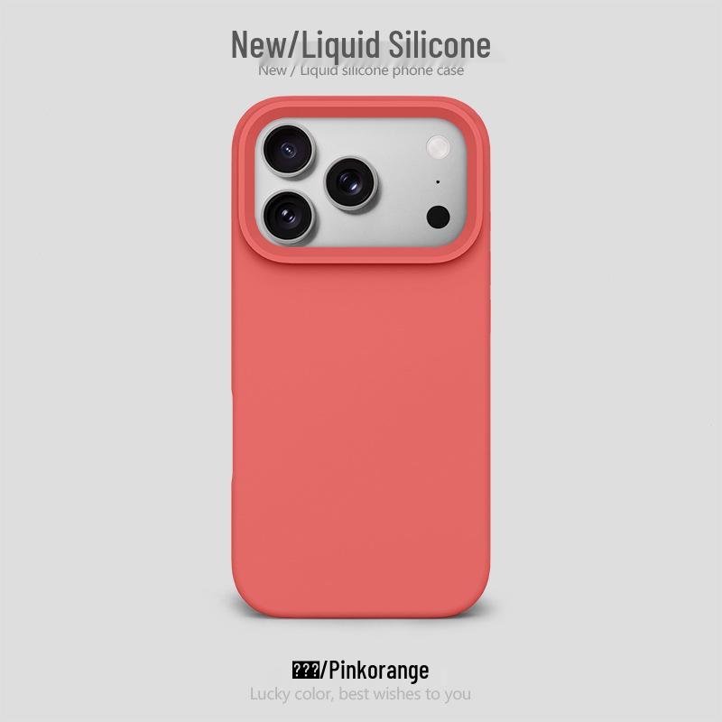 Funda de Silicona con Agujero Grande para Apple 17 Pro Max: Bolsa de aire a prueba de caídas, Protectora, Diseño simple