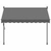 VidaXL Auvent Rétractable, Store avec Hauteur Réglable, Marquise Soleil de Balcon, Banne de Jardin Terrasse Patio, 368739