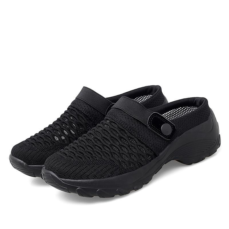 

2025 spring and summer new large size fashion casual mesh breathable women s shoes hollow trend shoes sandals 42 чорний