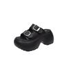 Thick-soled heightening slippers women's summer outer wear new non-slip casual fashion versatile soft bottom with skirt one-word drag