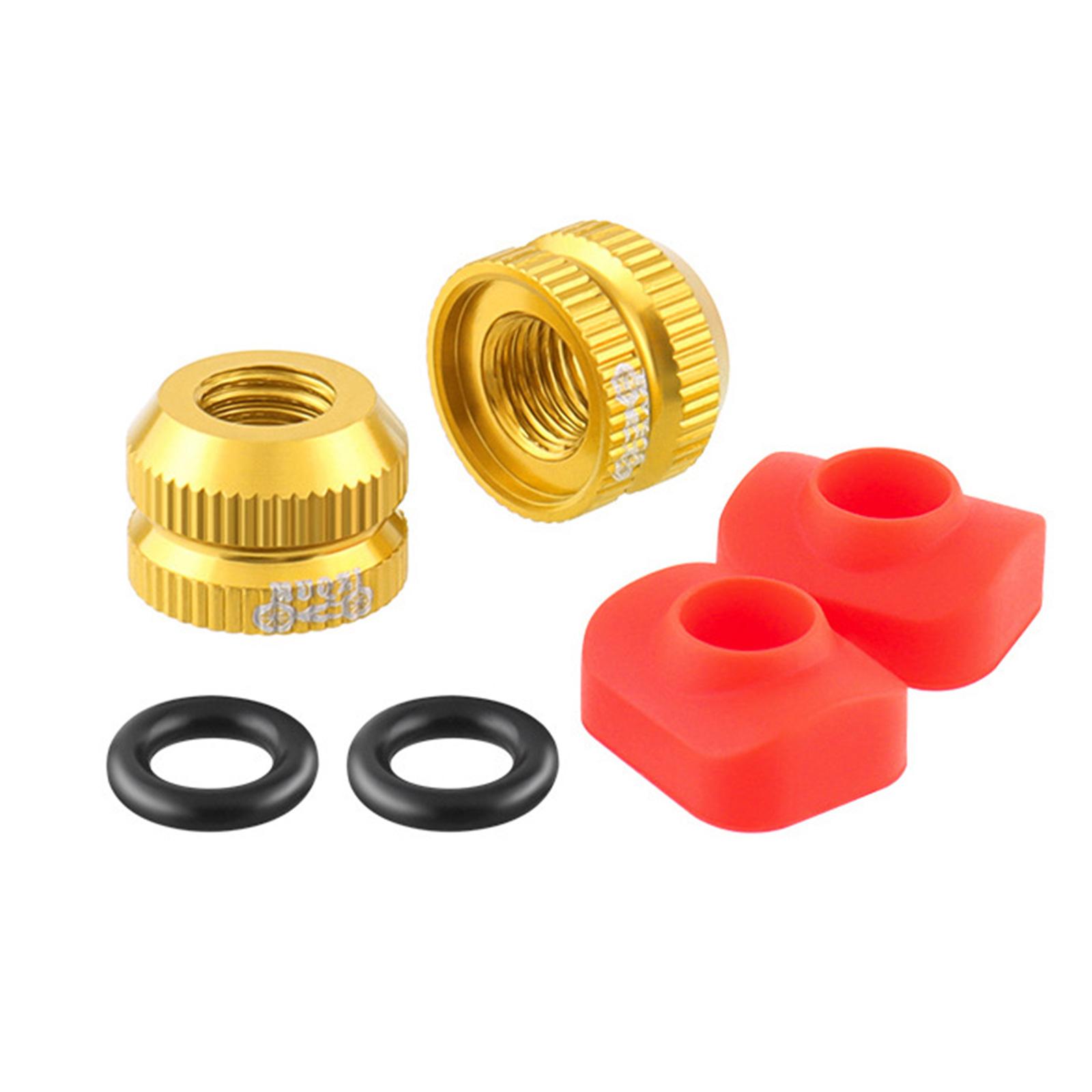 

2Pcs Bicyles Inner Tube Valve Nuts Replacement Bicycle Vacuum Tire Presta Valve Nuts with Seal Rings for Mountain Bikes 2