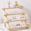 Display Stand Solid Wood Earrings Display Rack Jewelry Rack Figure Doll Stall Cardboard Jewelry Rack