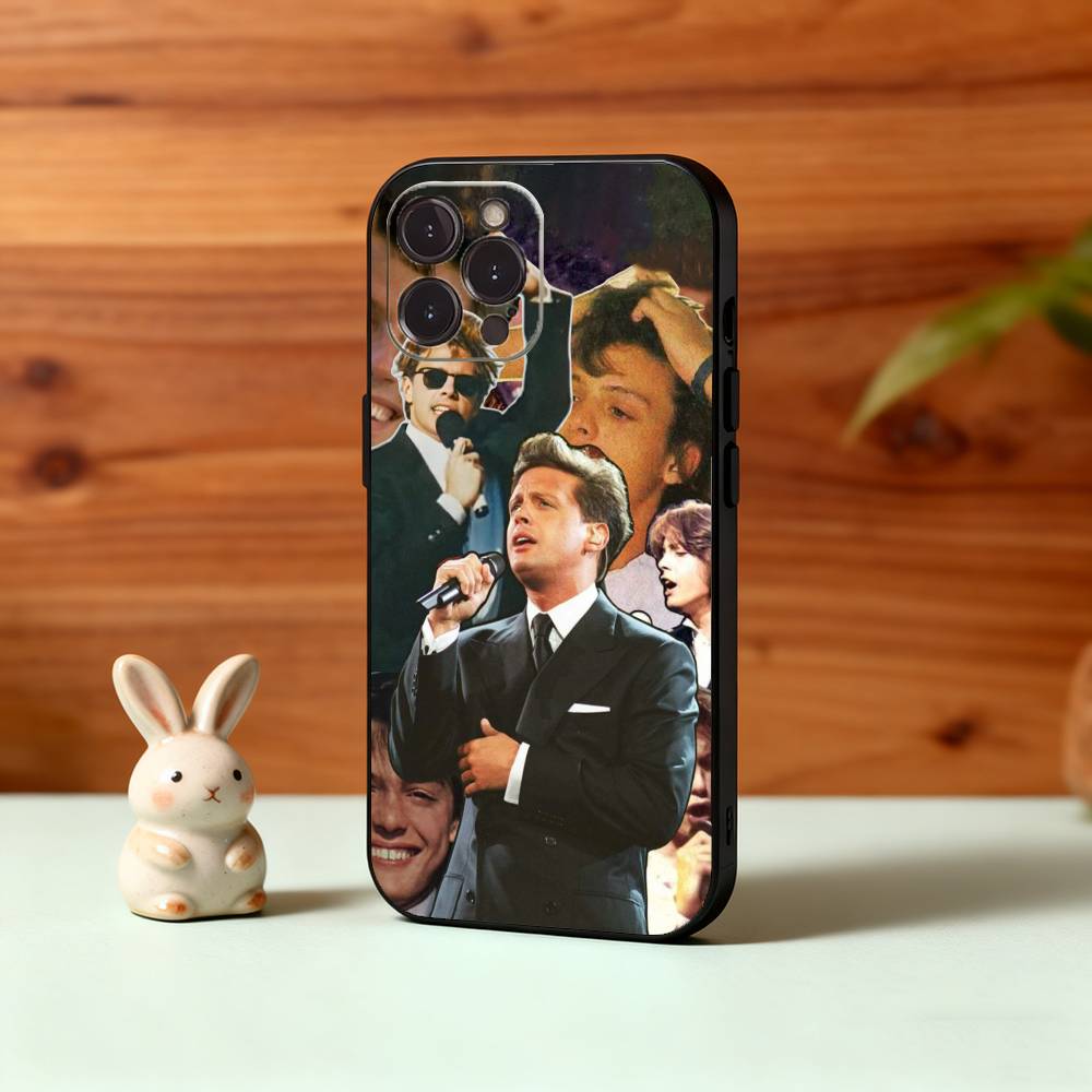 

L-Luis M-Miguel Singer Phone Case For iPhone17,16,15,14,13,12Plus,Pro Max,XS,5G Soft Silicone Black Cover iPhone15promax
