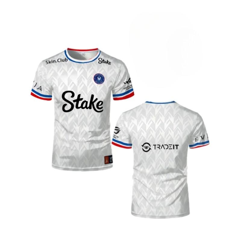 New Vitality Team 2025 CS2 EPL Championship T-shirt ZywOo Fans Customized Fashion Street Outdoor Breathable Round Neck T-shirt
