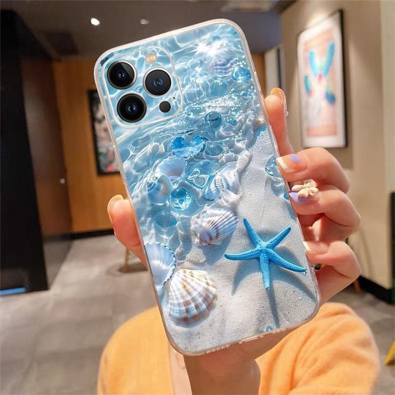 Phone Case For Iphone 17ProMax 17 Pro Air 16 15 14 13 Pro Max 16 15 14 13 Pro 15Plus Ocean Starfish