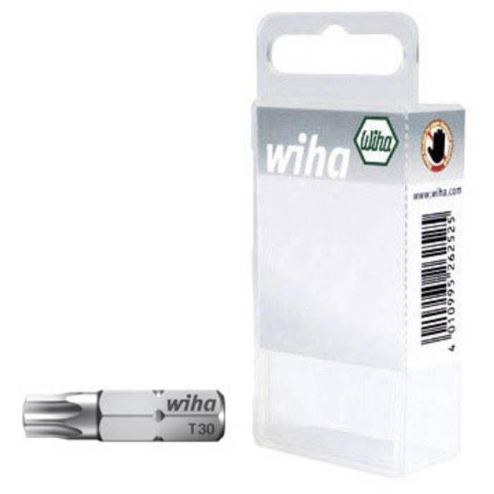 Embout Torx T 30 Wiha 08425 Acier Chrome-Vanadium trempé Forme (embouts): C 6.3 2 pc(s)