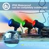 Projecteurs solaires LED étanches IP68 - Lot de 3 RGB (rouge, vert, bleu) pour jardin et mur