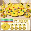 Little Bee Magnetic Bead-Catching Fishing Game - Educational Toy for Parent-Child Interaction  Ages 3-8